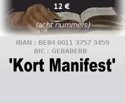 Kort Manifest: 12€ voor 8 nummers